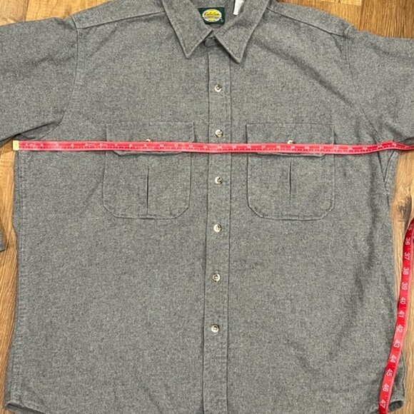 Cabelas Men’s Vintage 90’s Gray Chamois Button Down Shirt (Size X-Large) EUC - Picture 5 of 7